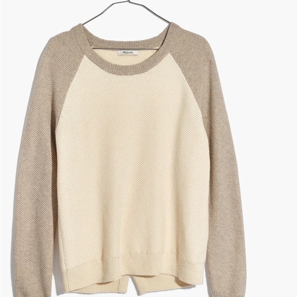 Madewell Province Cross-Back Pullover Sweater in Colorblock - Picture 3 of 8